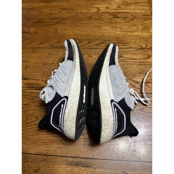 Adidas UltraBoost 19 Running Shoes Crystal White Lace Sneakers G27481 Wms 10US - Picture 6 of 12